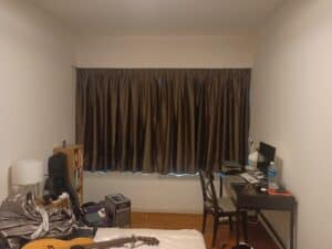 bay window 100% blackout curtain