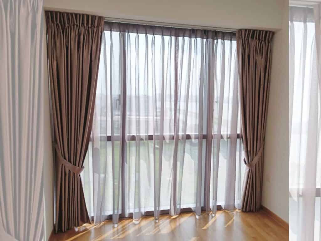 Pink Bronze Day & Night Curtains