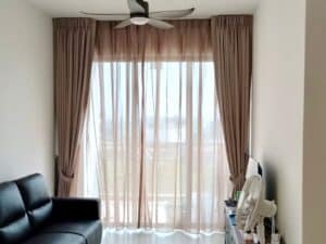 Pink Bronze Day & Night Curtains